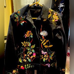 Hand crafted and embroidered woman's jacket